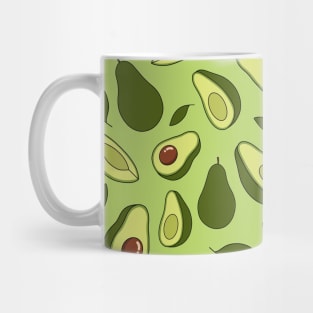 Green Avocados Cute Pattern Mug